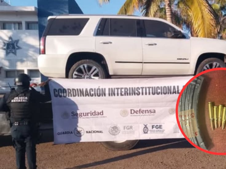 Camioneta con blindaje artesanal y arsenal asegurada en, Culiacán: operativo interinstitucional revela cargadores y más de 80 cartuchos