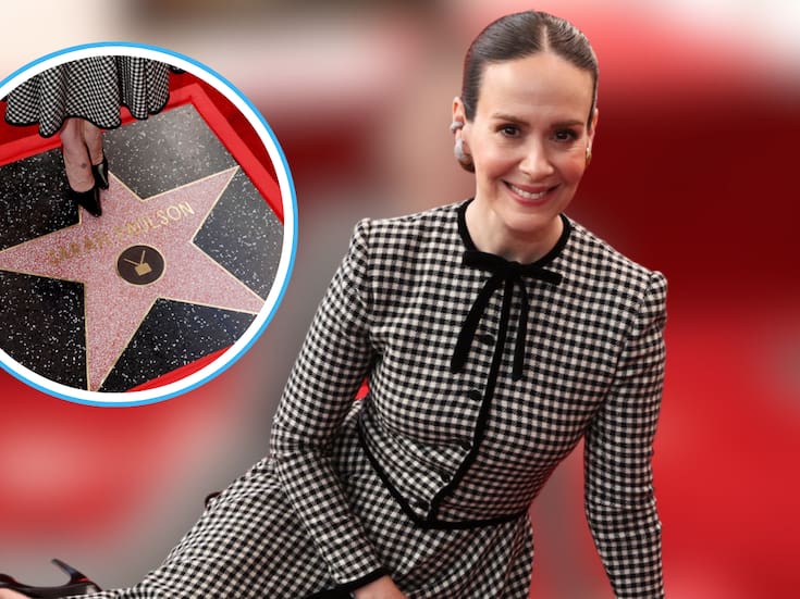 Sarah Paulson recibe su estrella en el Paseo de la Fama de Hollywood: “Los sueños se hacen realidad”
