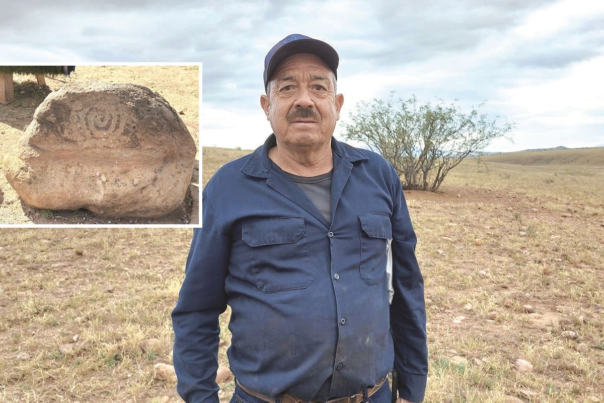 Museo en el patio: Habitante de Santa Cruz conserva meteorito, petroglifos y hasta rocas talladas por antiguas civilizaciones de la región; busca crear un museo.