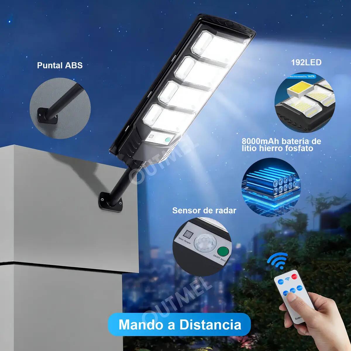 Lámpara solar para exteriores | Mercado Libre