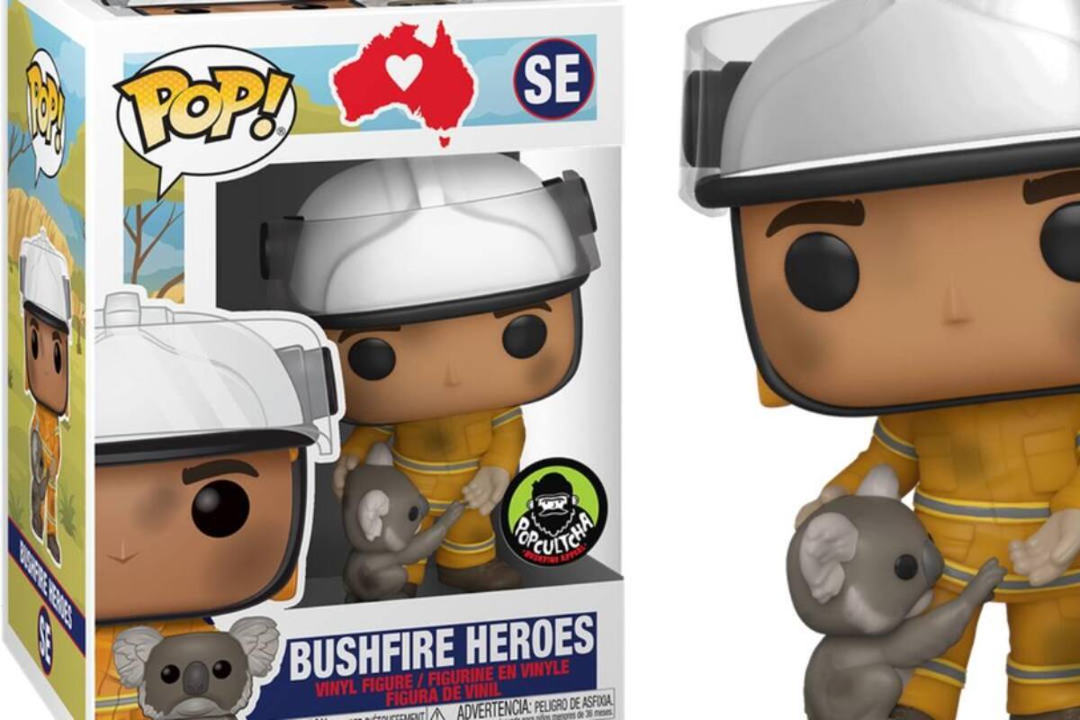 Bomberos australianos tienen su propio Funko Pop para ayudar a animales afectados por incendios forestales