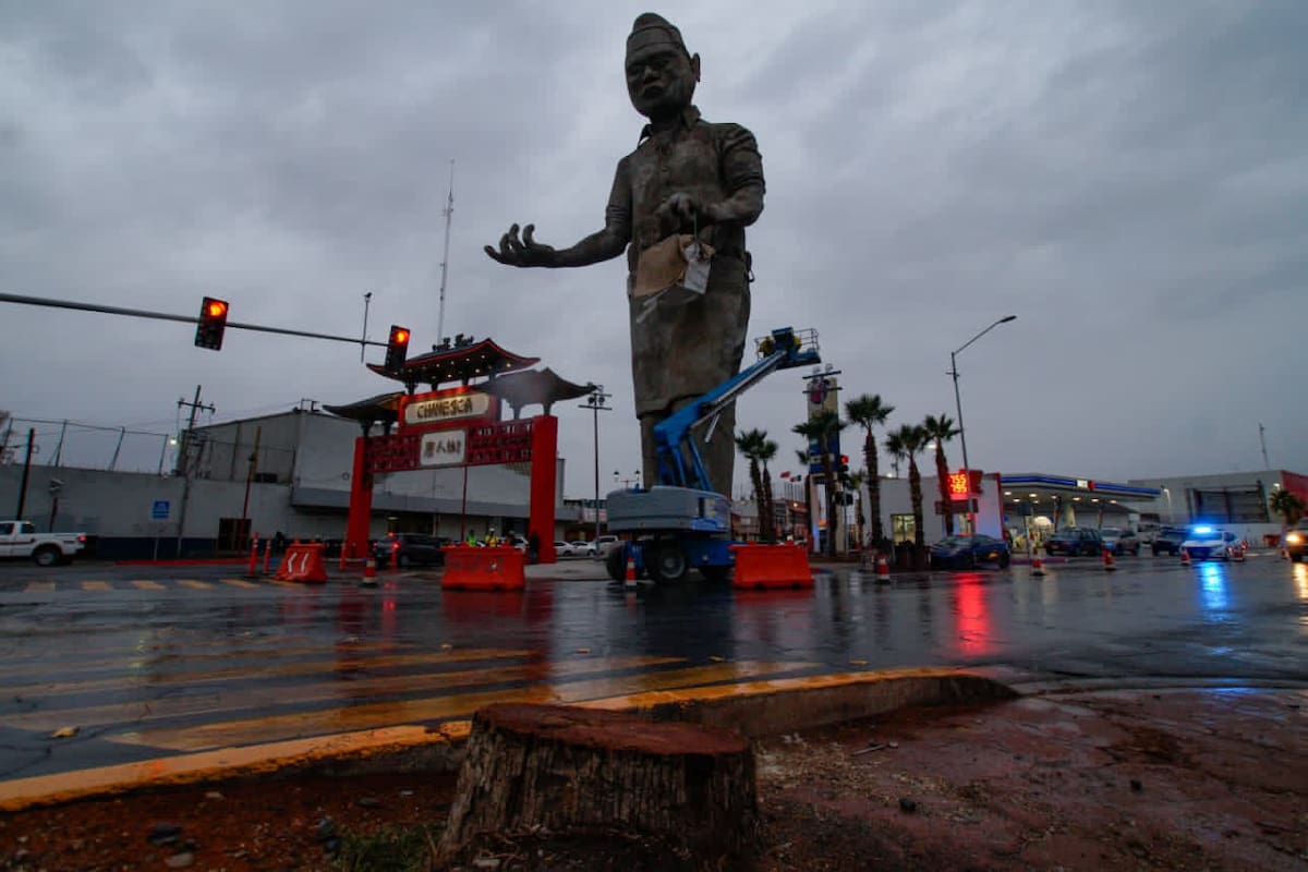 El monumento del Cocinero Chino en Mexicali será entregado el próximo viernes a autoridades municipales