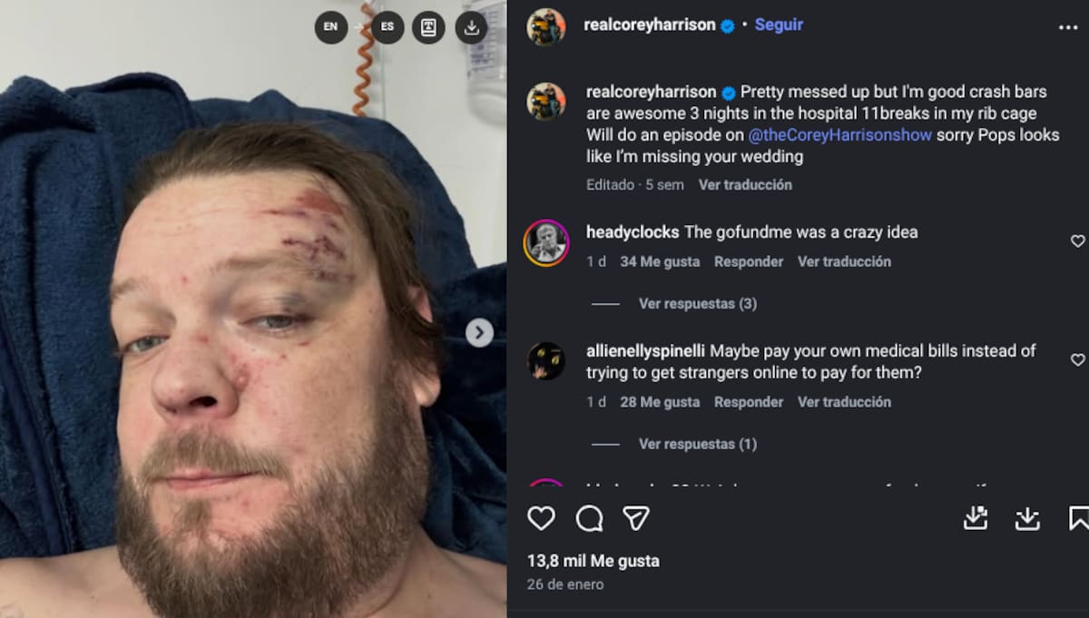 Corey Harrison de "El Precio e la Historia" sufre accidente en Tulum | Instagram @realcoreyharrison