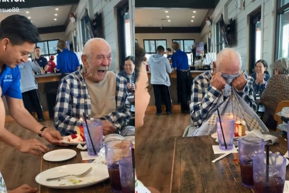 VIRAL TIKTOK: Mira cómo este abuelo se emociona por su pastel de cumpleaños