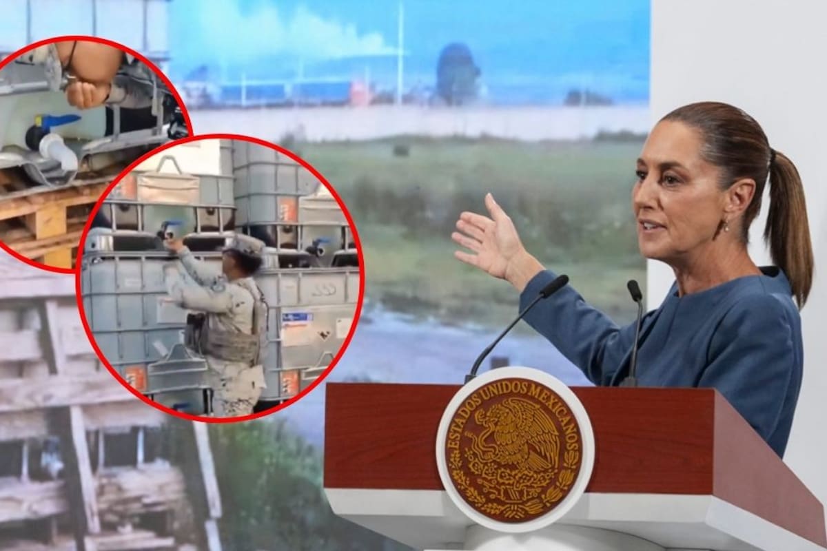 ¡No era huachicol, era agua! Sheinbaum desmiente uso de combustible robado por la Guardia Nacional en la carretera México-Querétaro