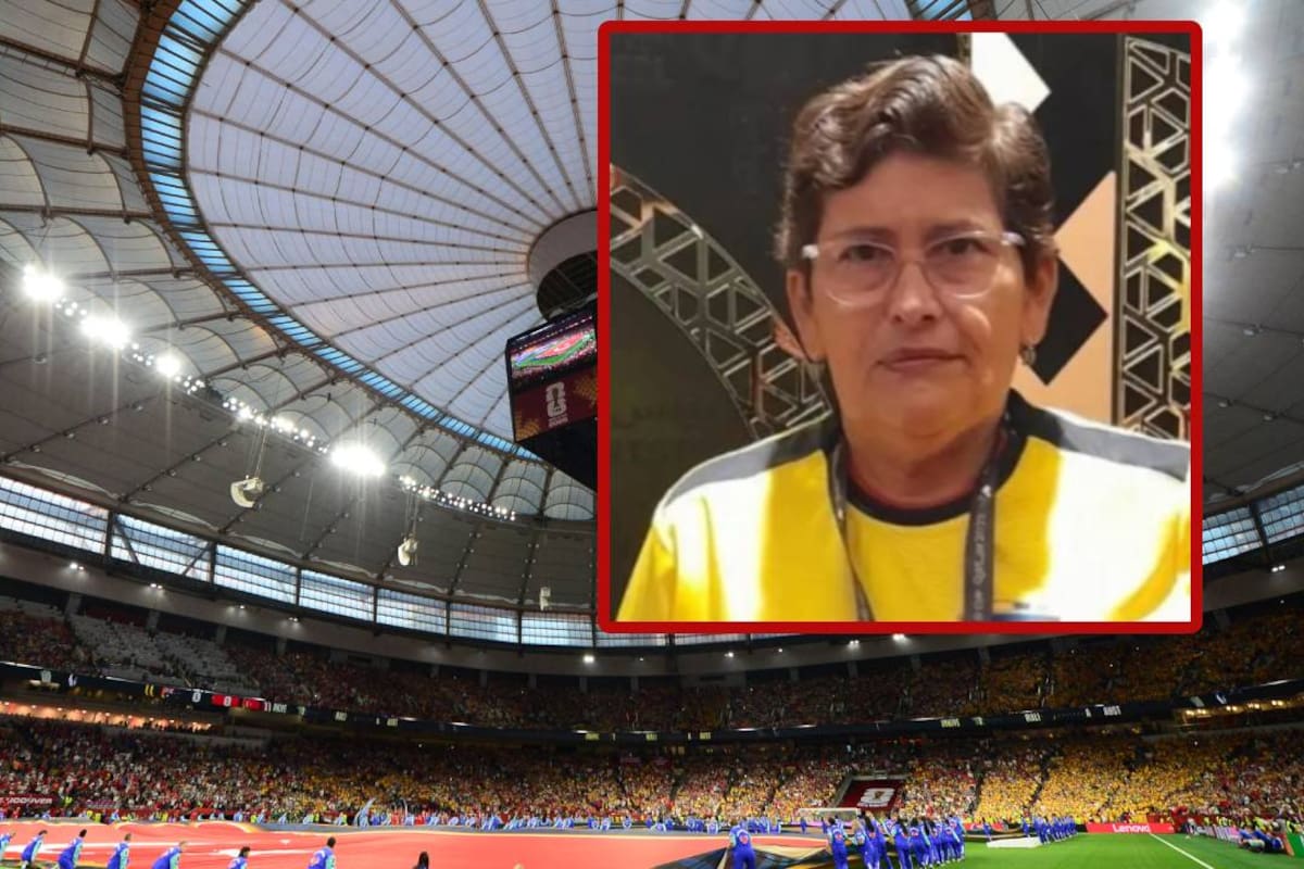 Ella es María del Jesús Pinargote, una ecuatoriana que ganó en 1998 el premio para ir a todos los Mundiales de por vida