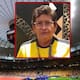 Ella es María del Jesús Pinargote, una ecuatoriana que ganó en 1998 el premio para ir a todos los Mundiales de por vida