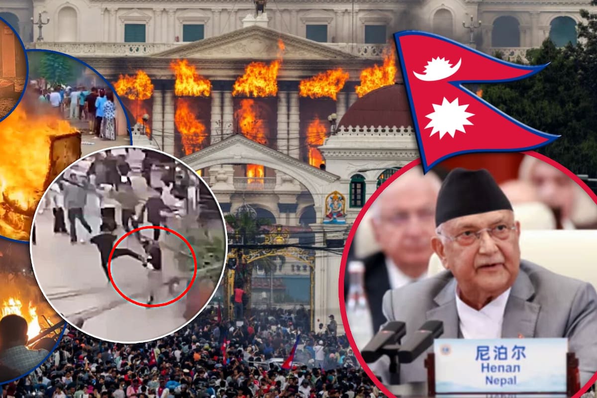 Mientras protestantes queman el Parlamento de Nepal, un funcionario fue perseguido, desnudado y atacado a golpes por una multitud enfurecida (VIDEO)