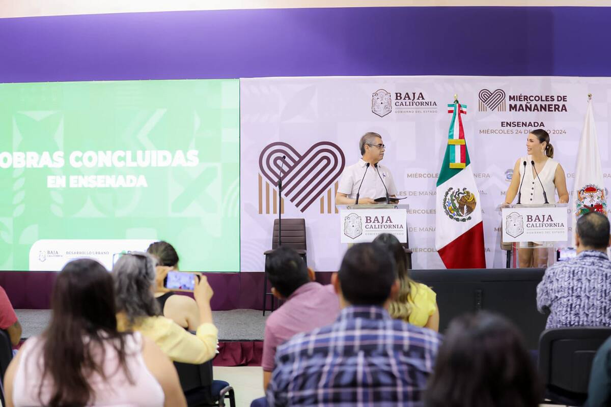 Durante la mañanera de los miércoles se dieron a conocer los avances en las obras viales que se realizan en Ensenada.