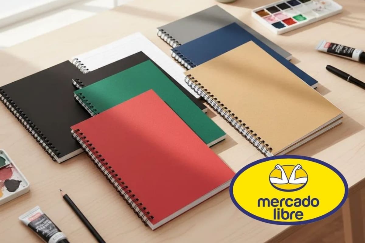 Paquete de 12 cuadernos escolares A5 de colores baja su precio a 329 pesos tras recibir un 45% de descuento en internet con envío gratis, una oferta ideal para ahorrar en tus apuntes o minutas de oficina sin gastar de más