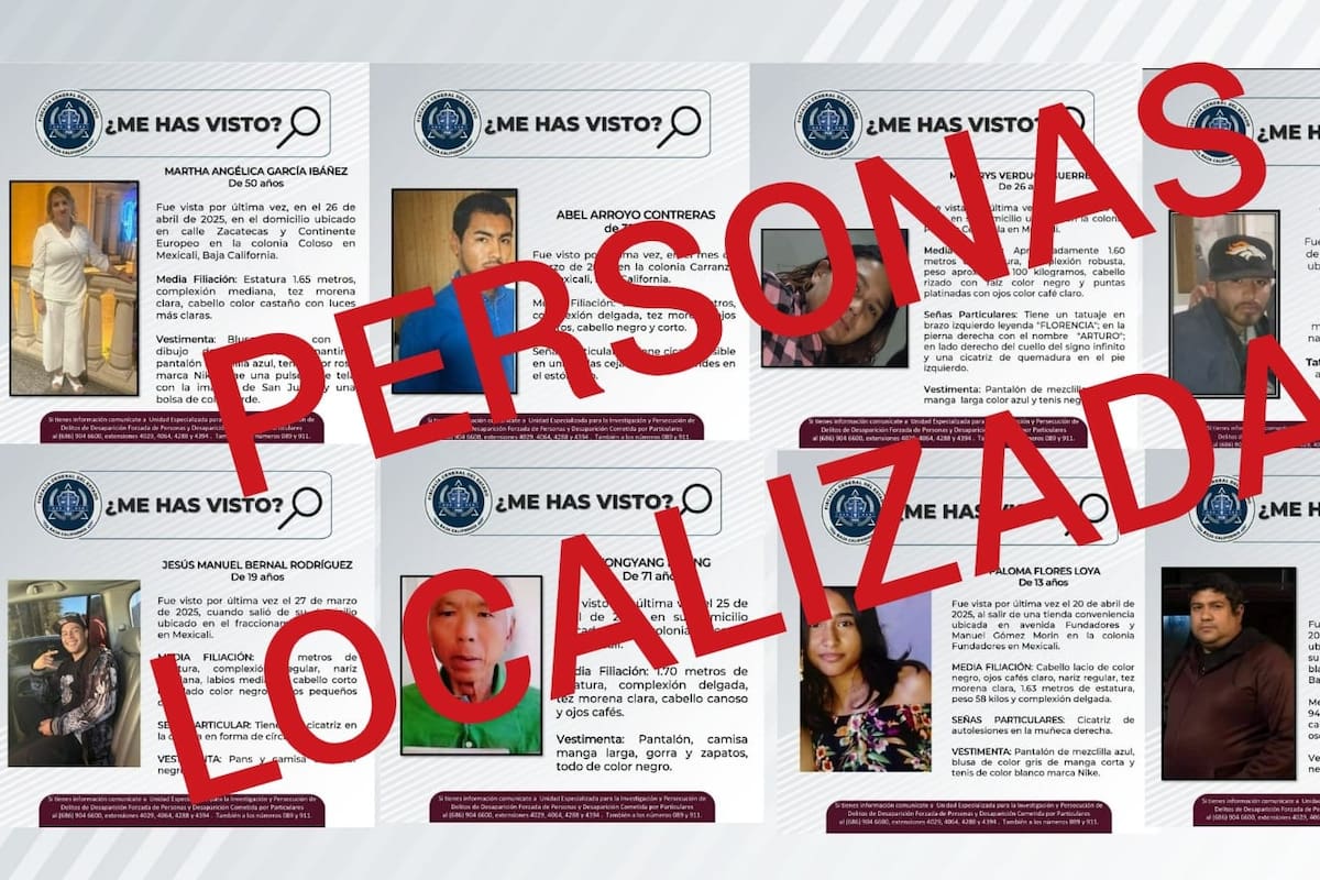 FGE localiza a ocho personas que contaban con reporte de búsqueda
