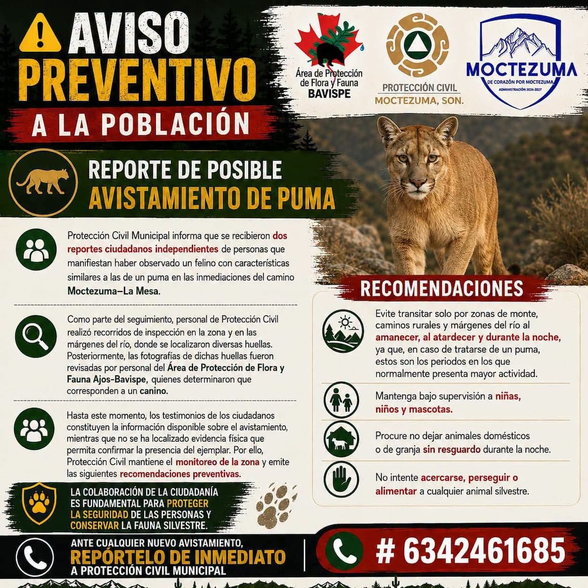 Foto: Protección Civil Moctezuma