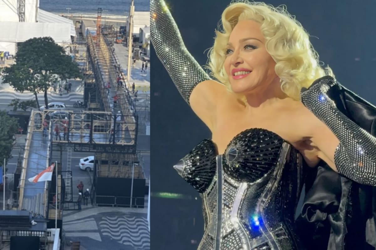 Madonna en Brasil: se construye un sorprendente puente que conecta el escenario con el hotel en donde se hospeda la cantante