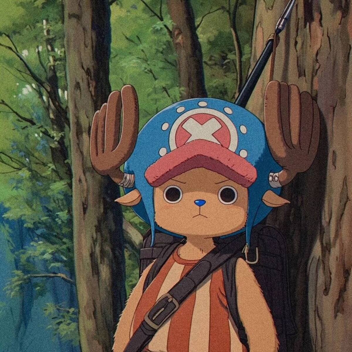 Chopper de One Piece como si fuera un personaje de Studios Ghibli según la IA