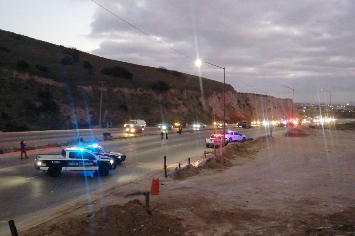 Policiaca Tijuana: Un hombre fallecido y cuatro lesionados en accidente automovilístico