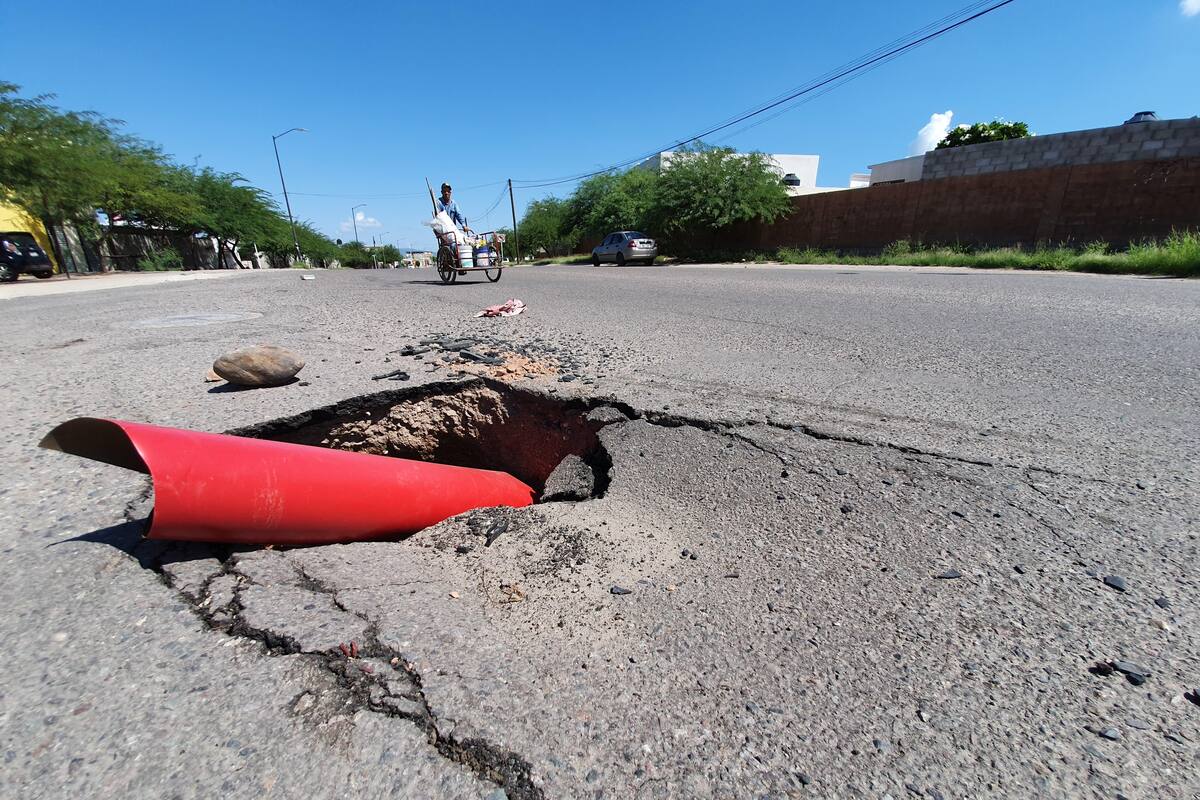 Aparece un hoyo en Quintas del Sol