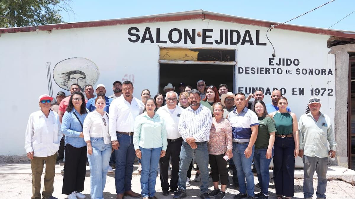 Reconoce Célida López a Ejido Desierto de Sonora acciones para optimizar uso de agua y produccion agrícola