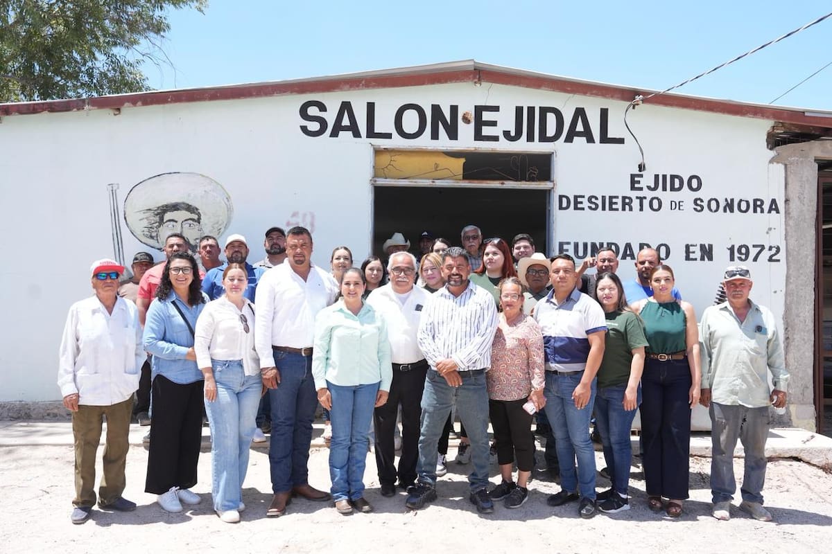 Reconoce Célida López a Ejido Desierto de Sonora acciones para optimizar uso de agua y produccion agrícola