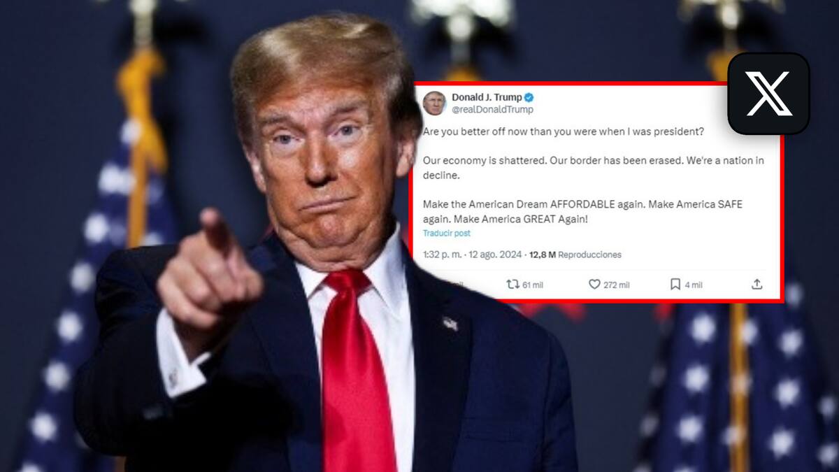 Donald Trump fue suspendido de X hace casi dos años. Foto: Especial