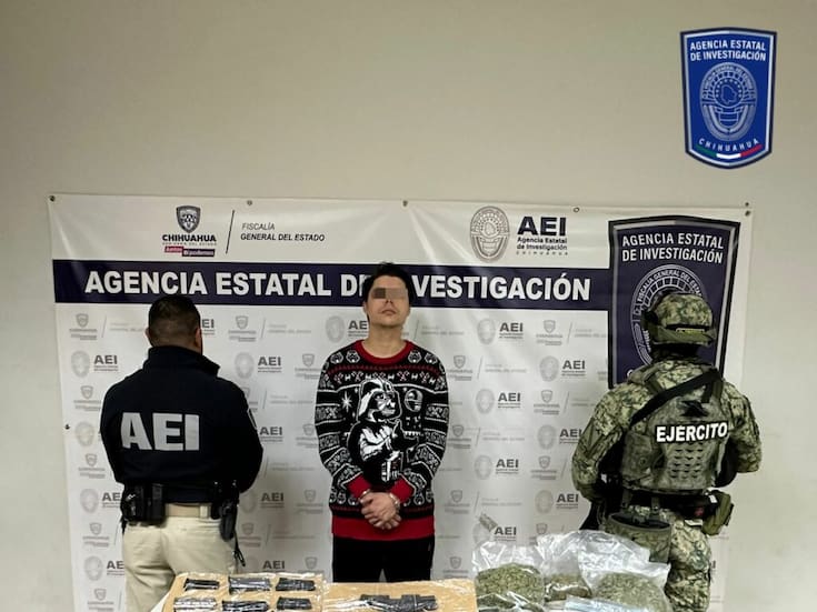 Aseguran arma, municiones y marihuana en cateo a vivienda de Ciudad Juárez; detienen a un hombre