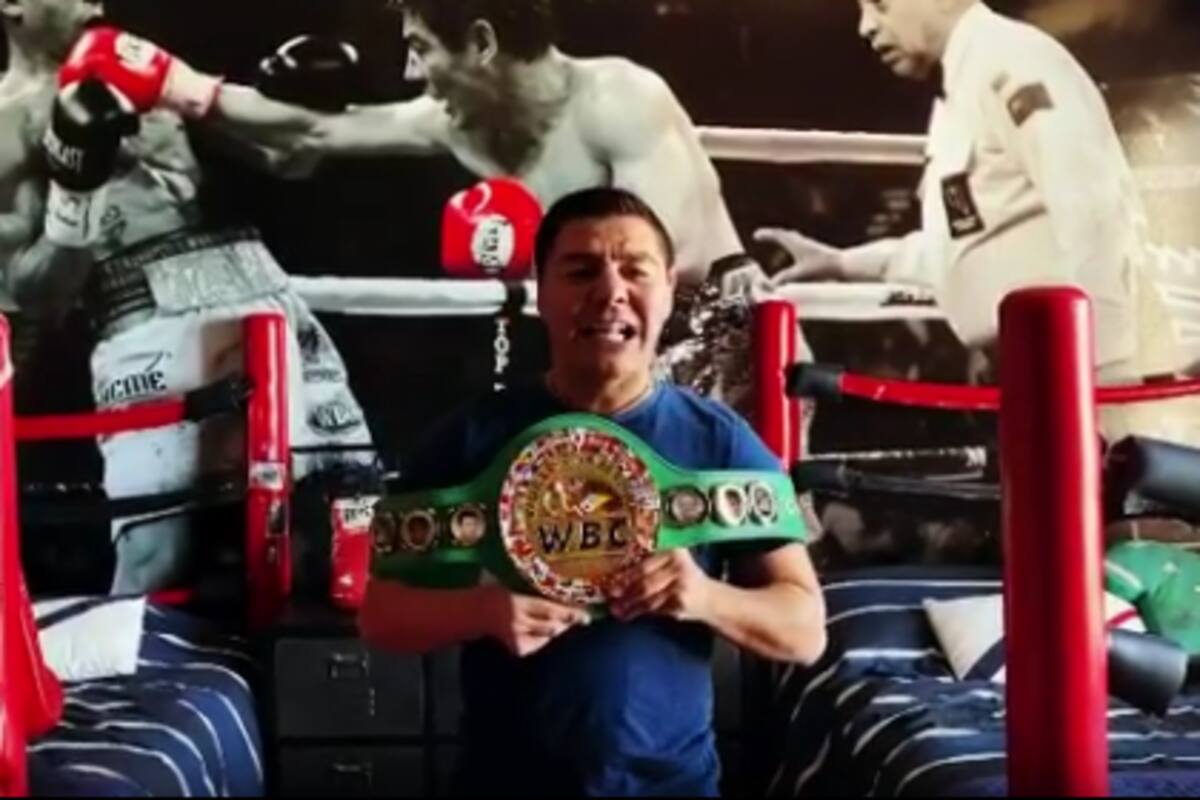 El "Travieso" rifará su cinturón minimosca del CMB para ayudar a afectados de la pandemia