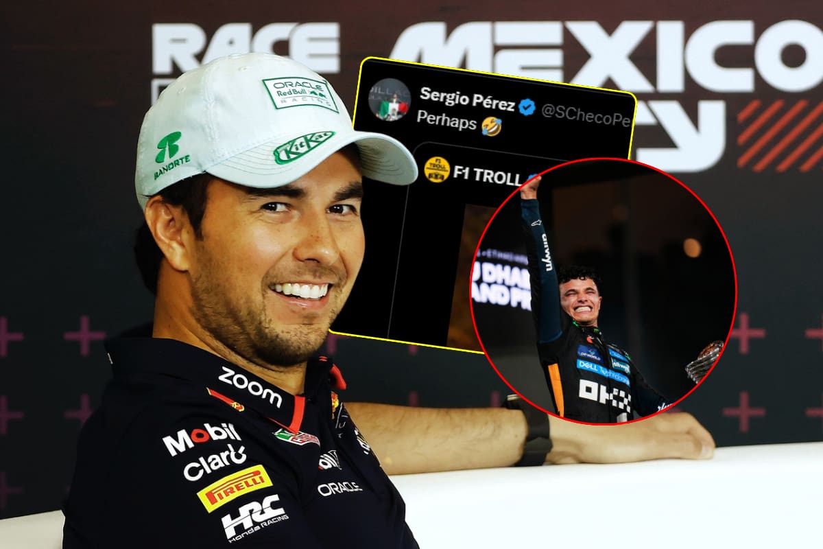¿Se burló de ellos? Así reaccionó Checo Pérez a la derrota de Red Bull en la F1