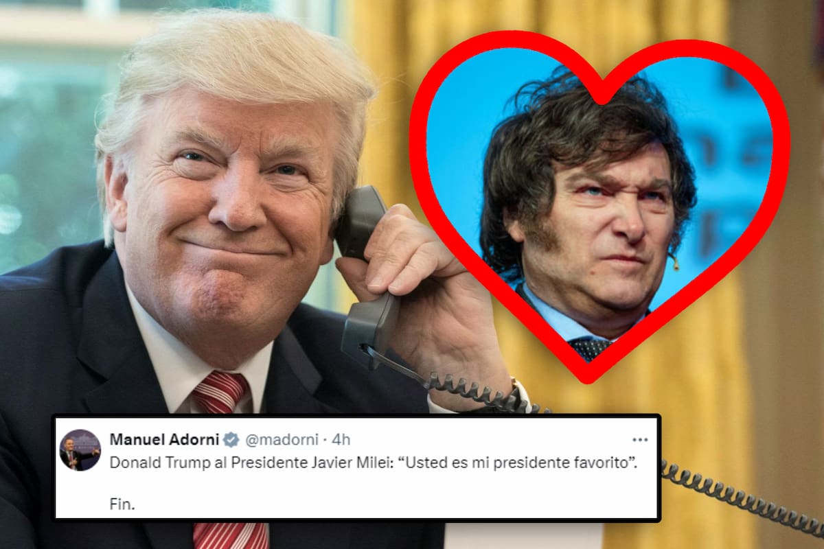 Donald Trump: “Javier Milei es mi presidente favorito”