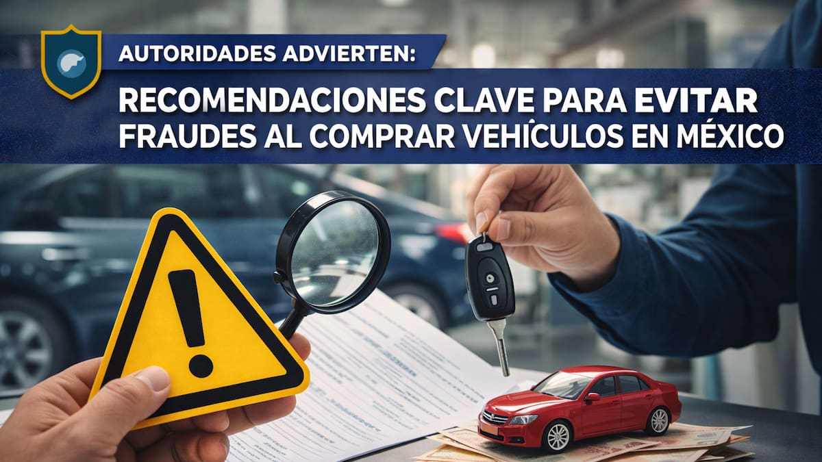 Autoridades advierten: recomendaciones clave para evitar fraudes al comprar vehículos en México