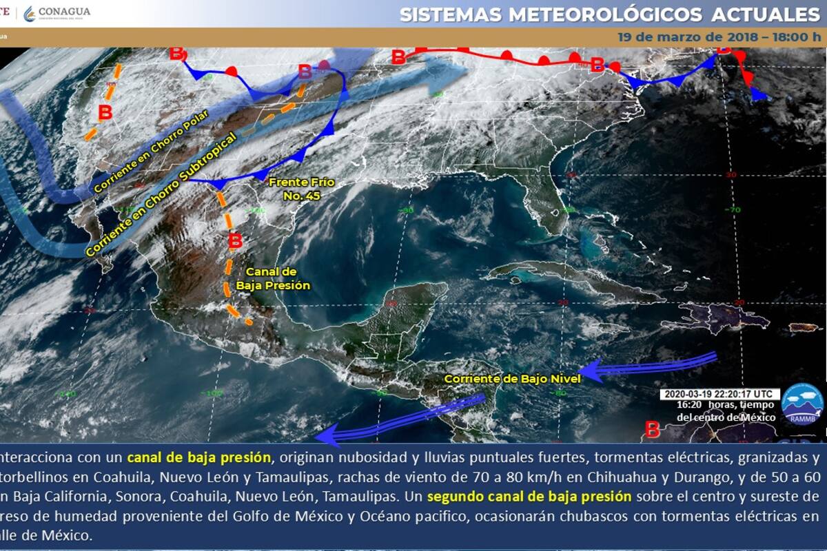 Se pronostican lluvias fuertes y posibles torbellinos para Coahuila, Nuevo León y Tamaulipas