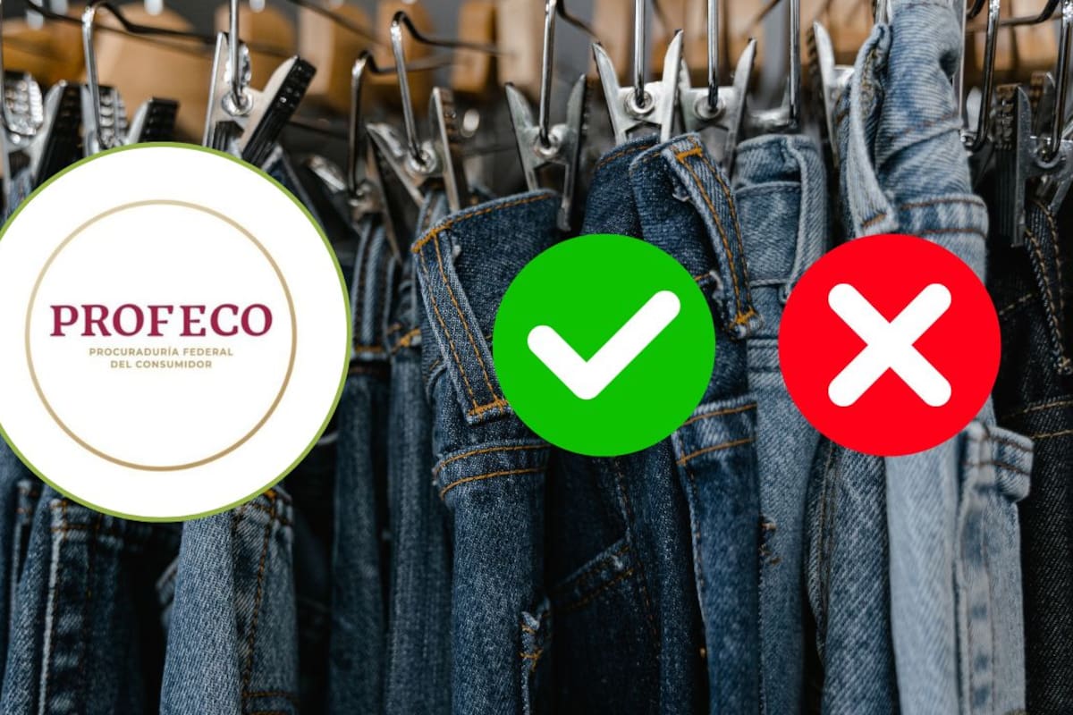 Profeco analiza 30 pantalones de mezclilla para caballero y revela cuáles resisten mejor el uso, cuáles se encogen después del lavado y qué modelos presentan medidas mayores a las indicadas en su etiqueta