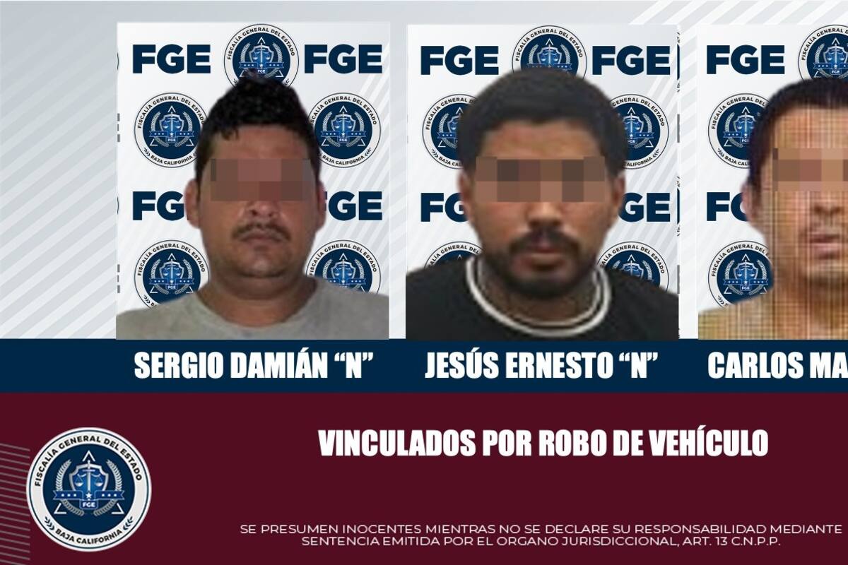 Tres imputados por robo de vehículo quedan en prisión preventiva