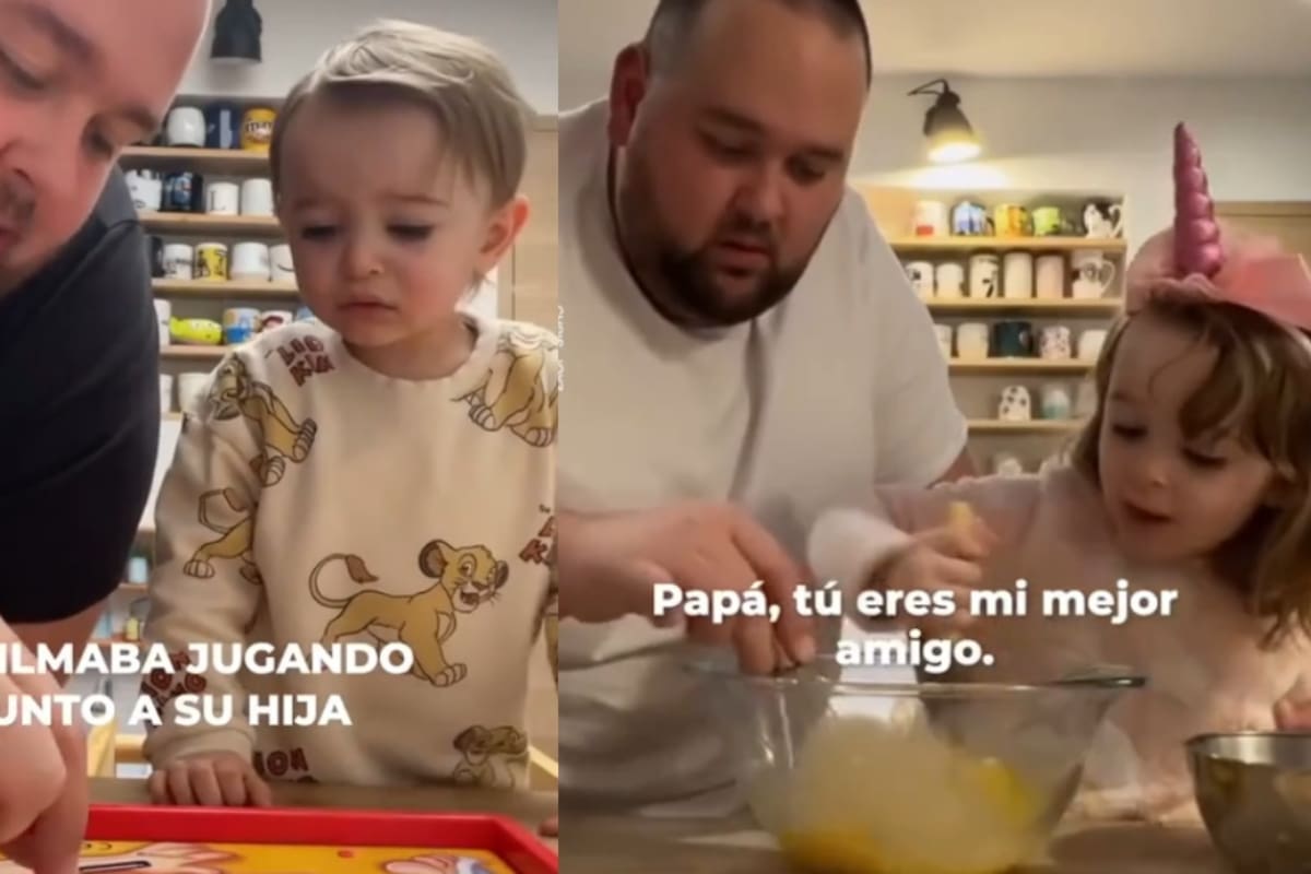 “Papá, tú eres mi mejor amigo”: padre que se volvió viral por grabarse jugando con su hija llora al escuchar sus palabras
