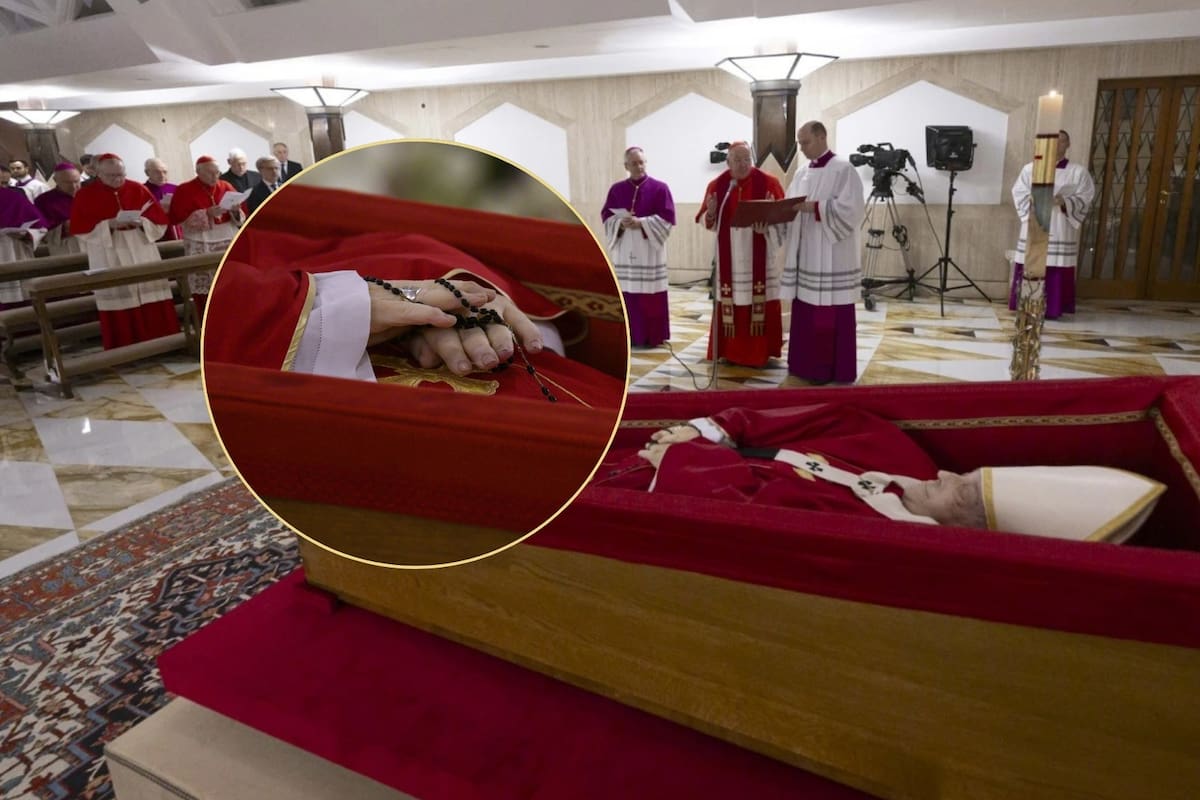 Vaticano revela primeras imágenes del Papa Francisco en su ataúd tras el rito de constatación de su muerte