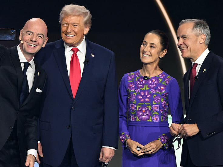 ¿Qué dijo Claudia Sheinbaum en su primera reunión con Trump y Carney en el Sorteo del Mundial 2026?