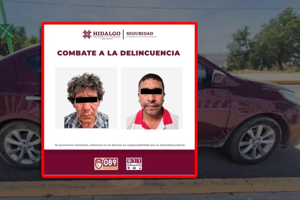 Capturan a dos presuntos responsables del homicidio de padre e hijo en Tizayuca, Hidalgo
