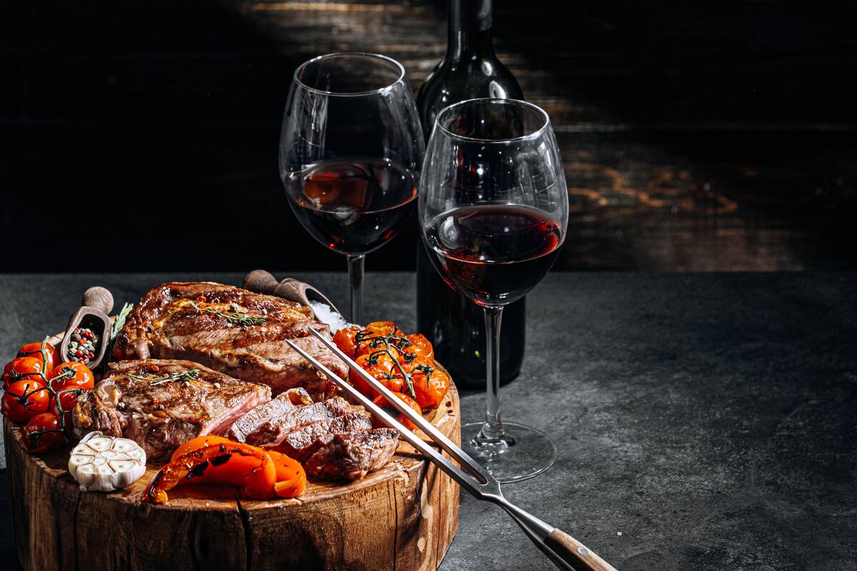 Filete al vino tinto