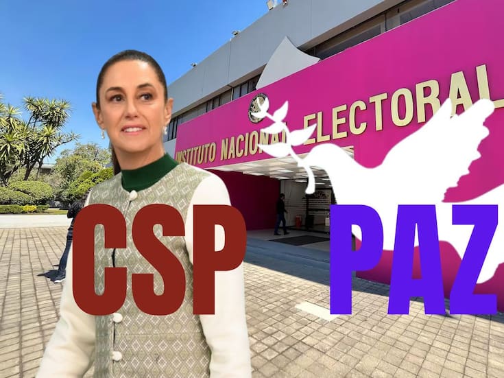 Tras queja de Sheinbaum ante el INE por el uso de las siglas “CSP”, la organización Construyendo Sociedades de Paz cambió su nombre a “Partido PAZ” y aseguró que siempre actuó legalmente