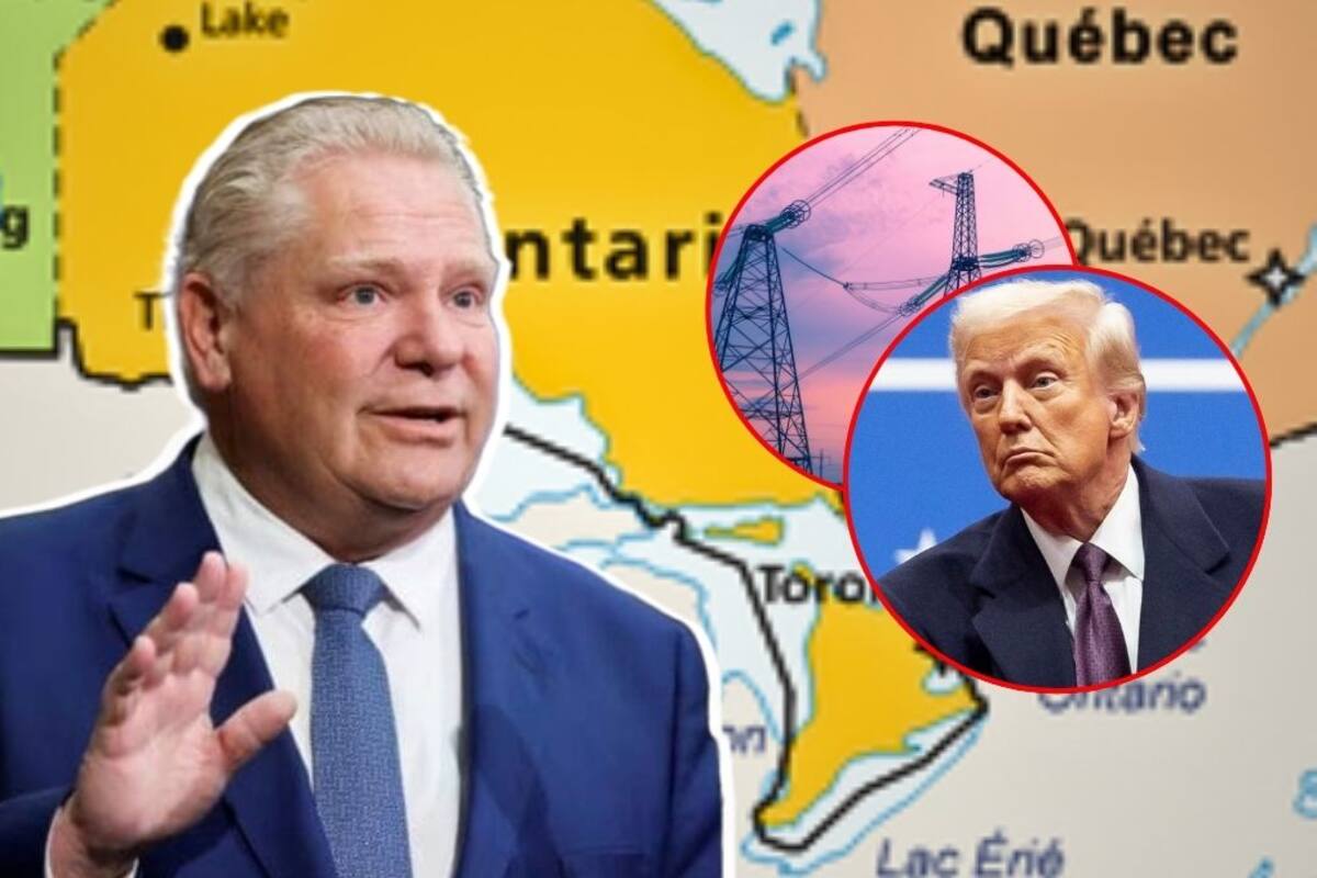 Ontario responde a los aranceles de Trump con un aumento del 25% en el precio de la electricidad, afectando a Minnesota, Nueva York y Michigan