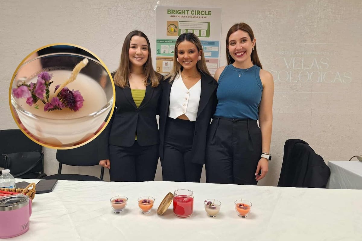 Crean alumnas de Unison proyecto “Bright Circle”: Buscan transformar aceite reciclado de restaurantes en velas aromáticas