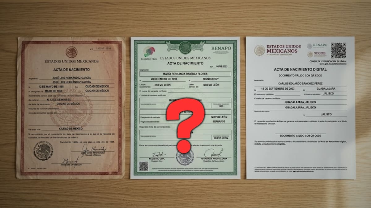 Qué significan los tres colores del acta de nacimiento en México, cuáles son sus candados de seguridad digital y en qué situaciones específicas las autoridades exigen presentar una copia certificada actualizada