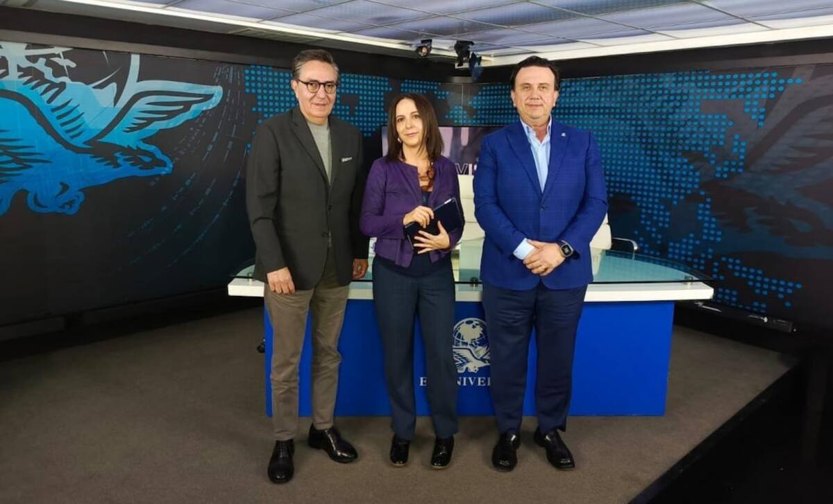 David Aponte, Maite Azuela y Juan José Sierra Álvarez en Con los de Casa. | Crédito: El Universal/Diego Prado