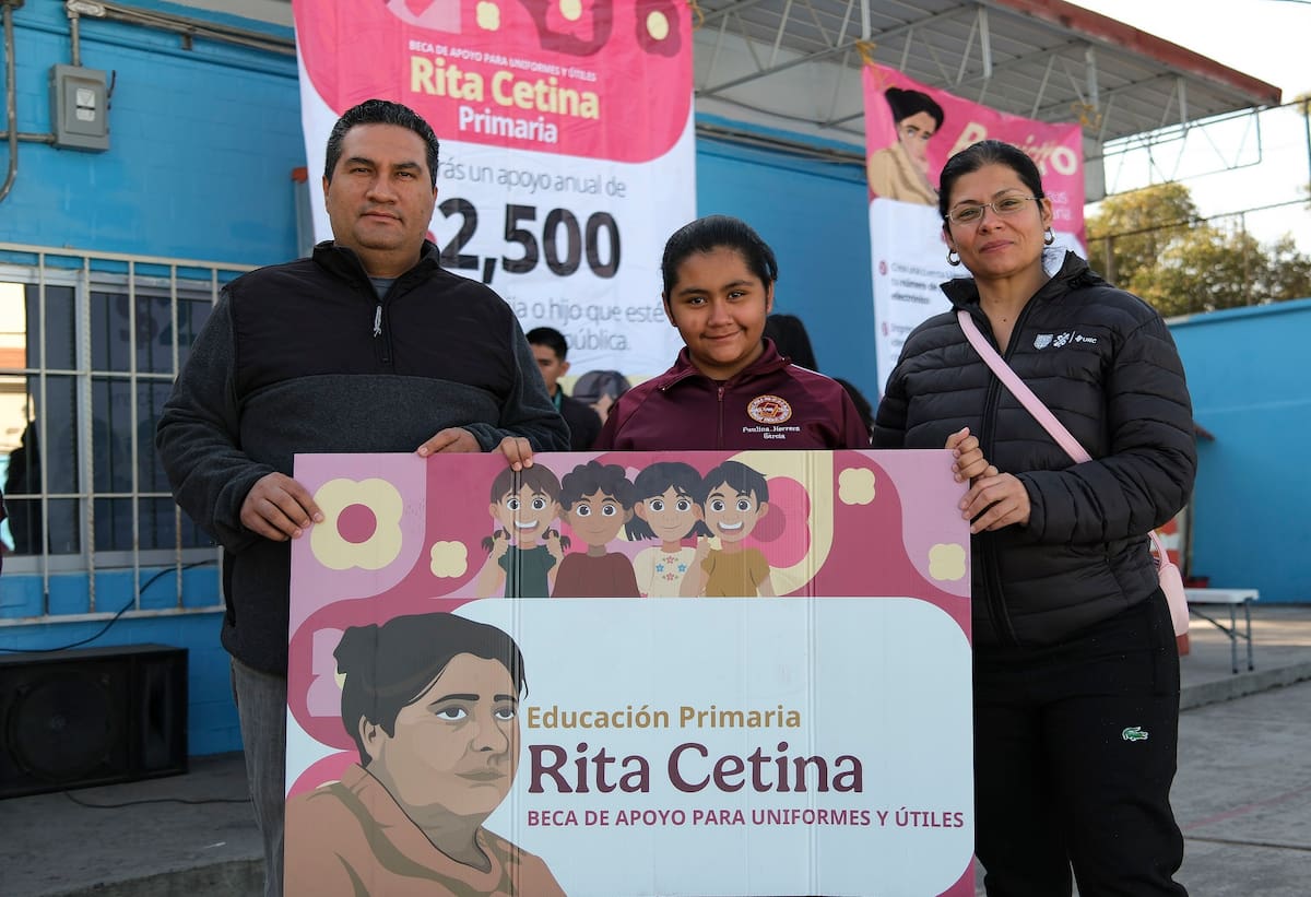 La Beca Rita Cetina inició en 2025 con cobertura para secundaria, pero a partir de este año se amplió para los alumnos de primaria, con lo que aumenta el número de beneficiarios. | Foto: Programas del Bienestar