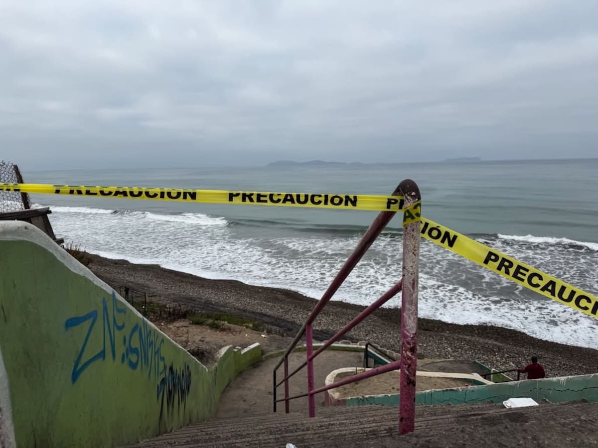 El menor fue localizado en la playa El Vigía tras un operativo de búsqueda en Playas de Tijuana. Foto: Border Zoom