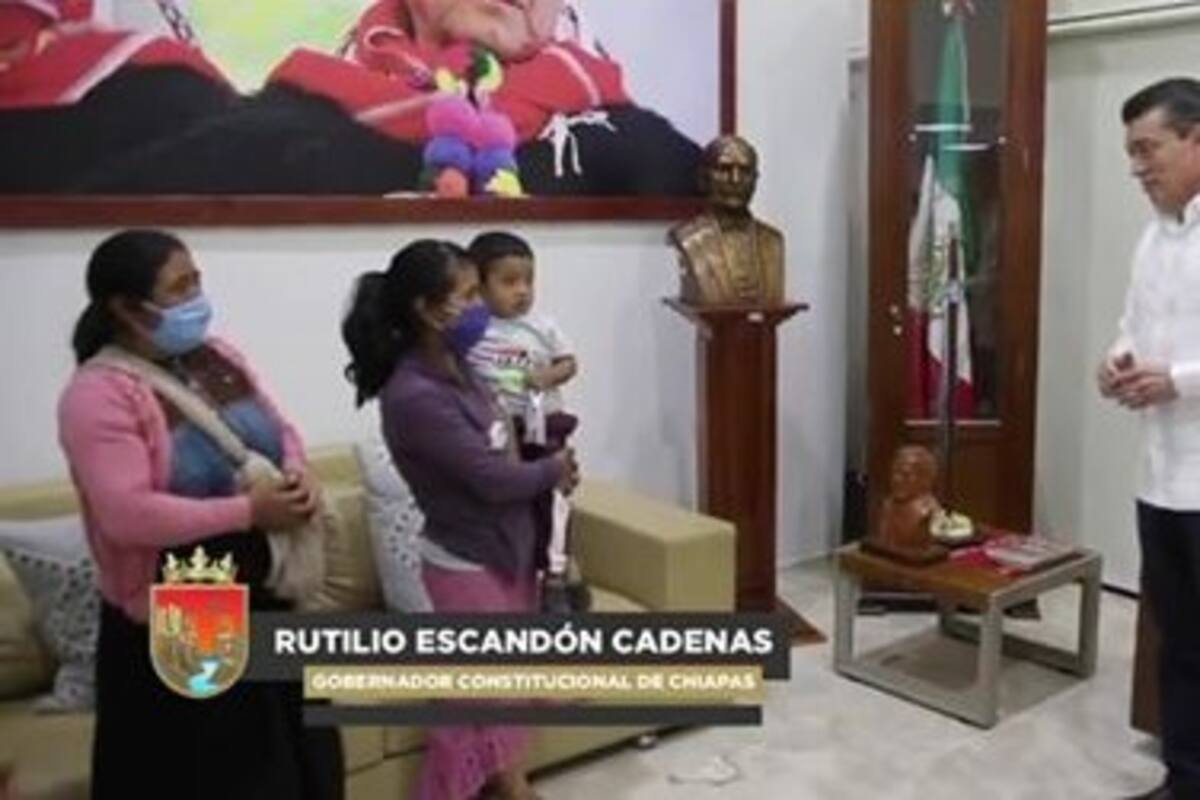 Tras rescate de Dylan, afirma gobernador que en Chiapas no hay impunidad