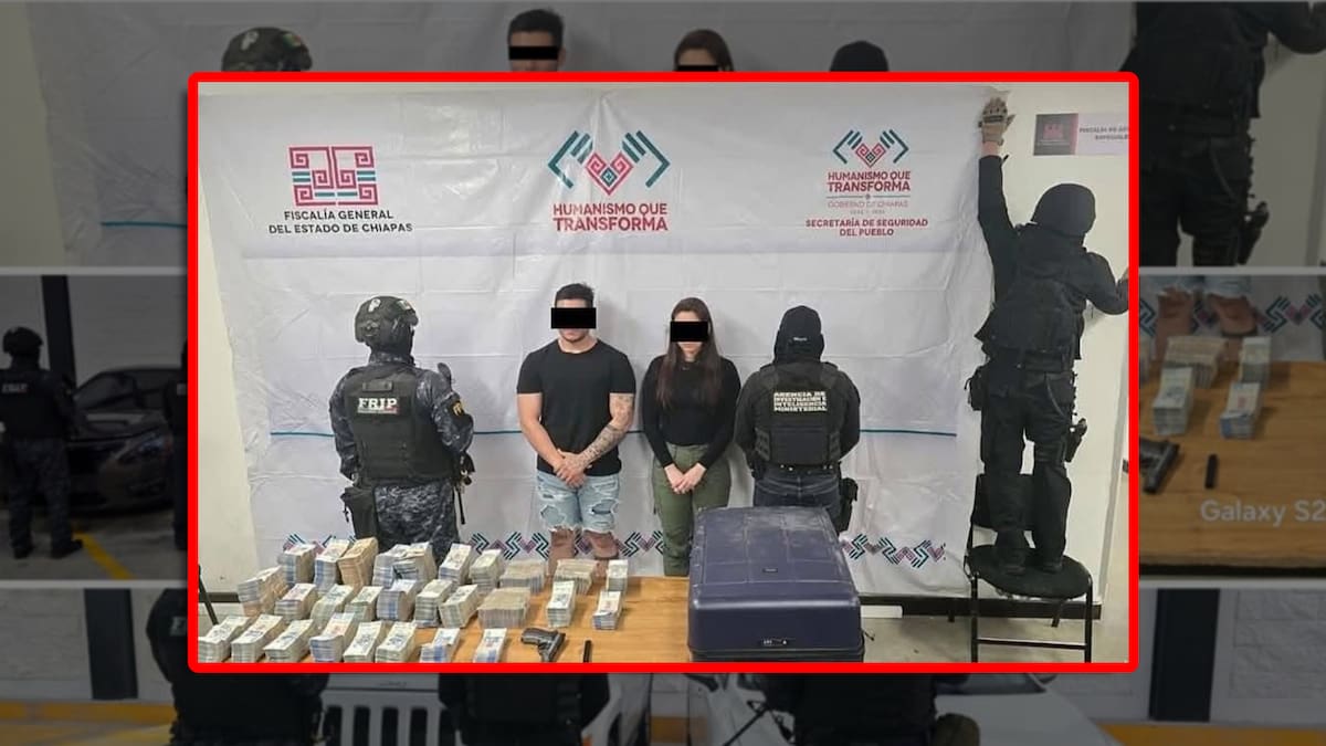 Detienen a mujer y su pareja por robar más de 11 millones de pesos de la casa de la mamá de su expareja, un pastor religioso, en Tuxtla Gutierrez