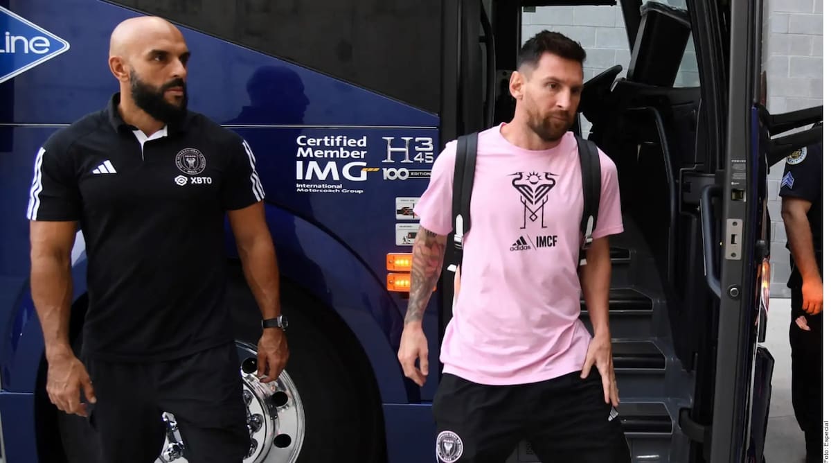 Lionel Messi acompañado de su polémico guardaespaldas, Yassine Cheuko. (Foto: Archivo GH)