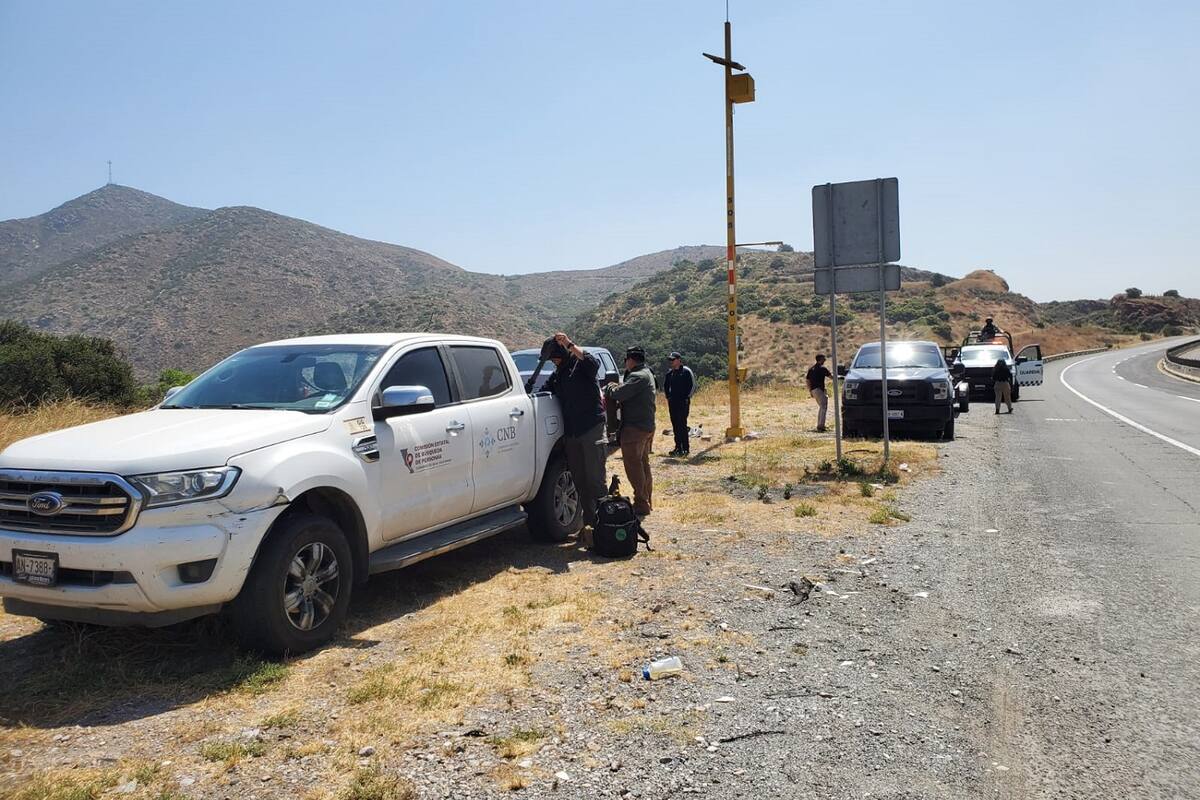 FGE realiza operativo de búsqueda en la autopista Tijuana-Mexicali