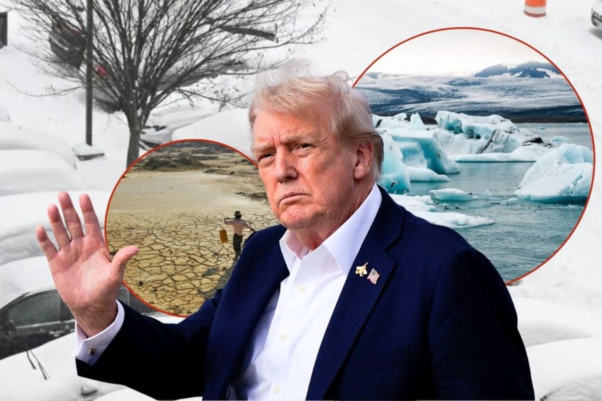 Trump vuelve a negar el cambio climático mientras 170 millones de personas se preparan para una tormenta invernal histórica en EEUU y Canadá