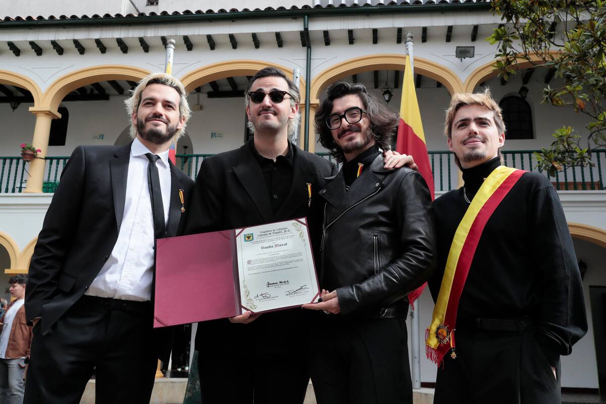 Morat recibe reconocimiento como banda embajadora de la música colombiana