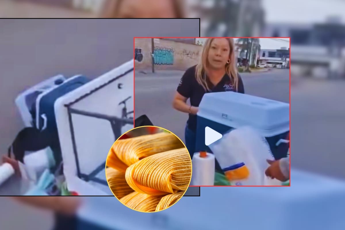“Muévete hija de tu p*t4 madre... te voy a tirar”: Mujer fue captada en VIDEO agrediendo a vendedora ambulante porque no podía salir del estacionamiento y le tira el puesto